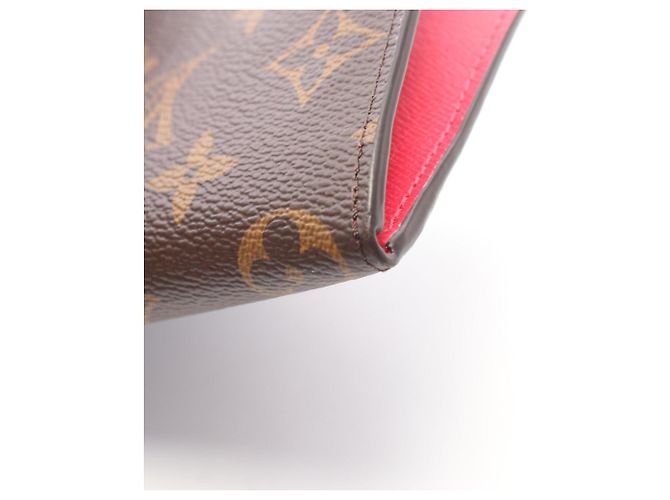 Louis Vuitton Portefeuille Noir Compact Wallet Marrone - vista 7