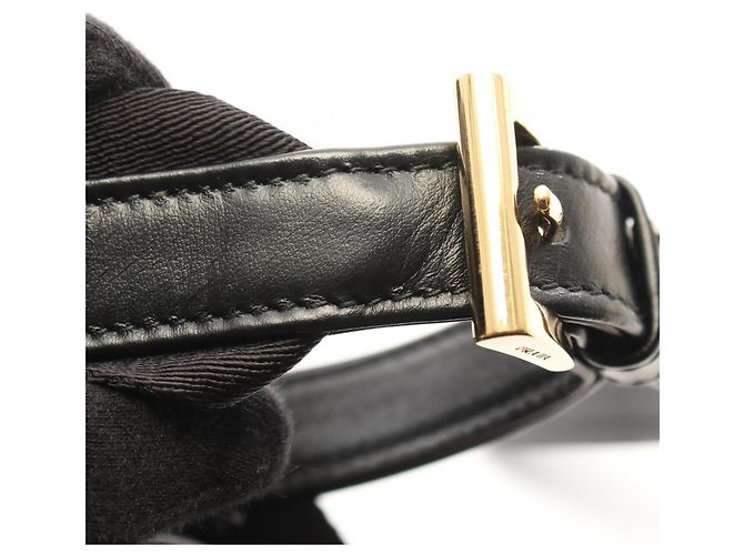 Prada Re-Nylon TESSUTO + VITELLO Schultertasche Schwarz - Ansicht 11