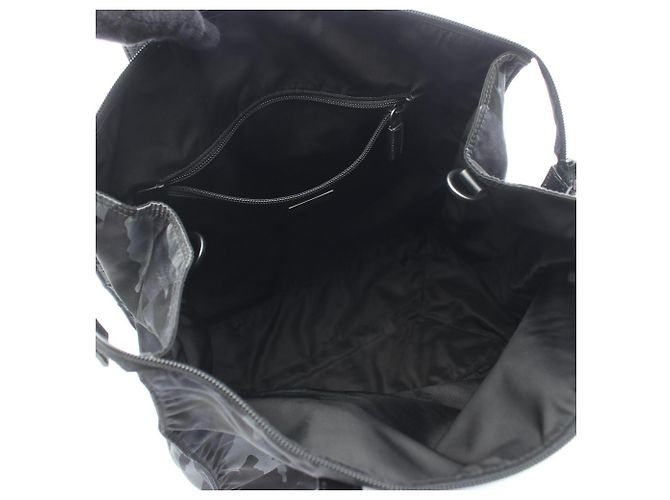 Saco Tote 2-Way Prada TESSUTO CAMOUFL Preto Multicor - vista 3