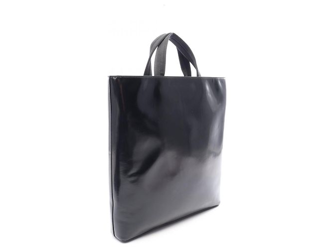 Borsa Tote Prada in pelle nera Nero - vista 2