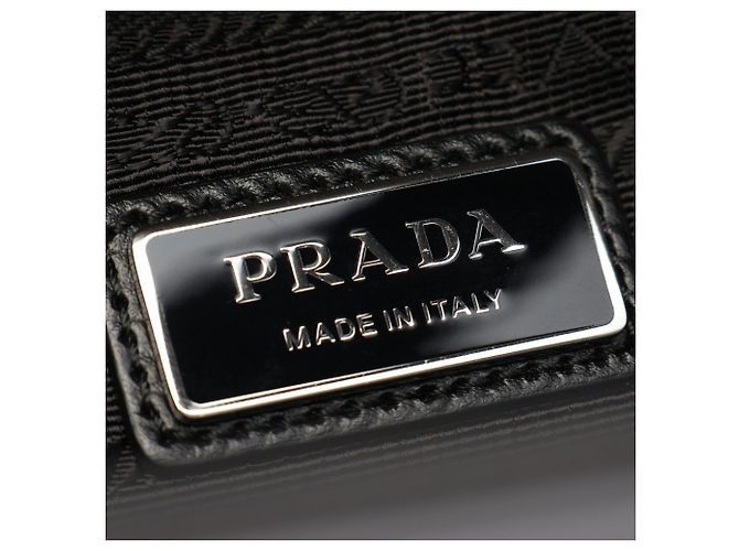 Borsa Tote Prada in pelle nera Nero - view 4