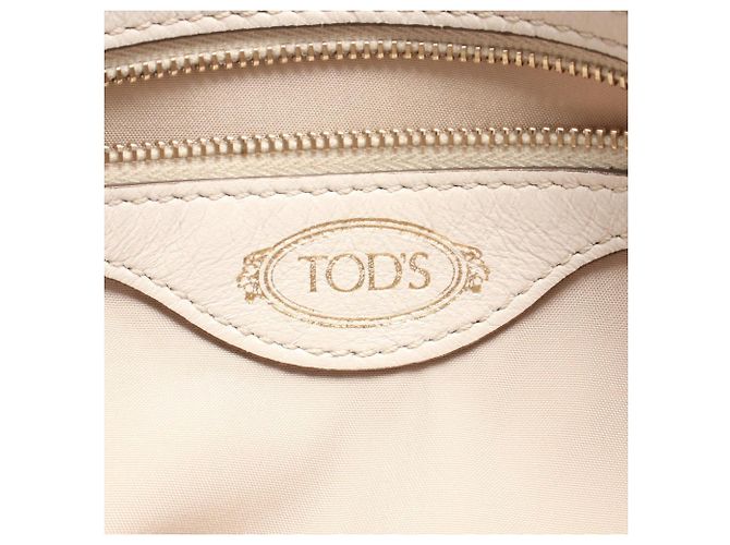 Borsa Tod's Flower - Borsa a mano in pelle bianca Bianco - vista 4