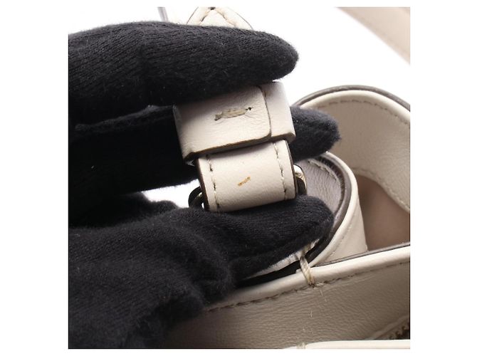 Borsa Tod's Flower - Borsa a mano in pelle bianca Bianco - vista 7