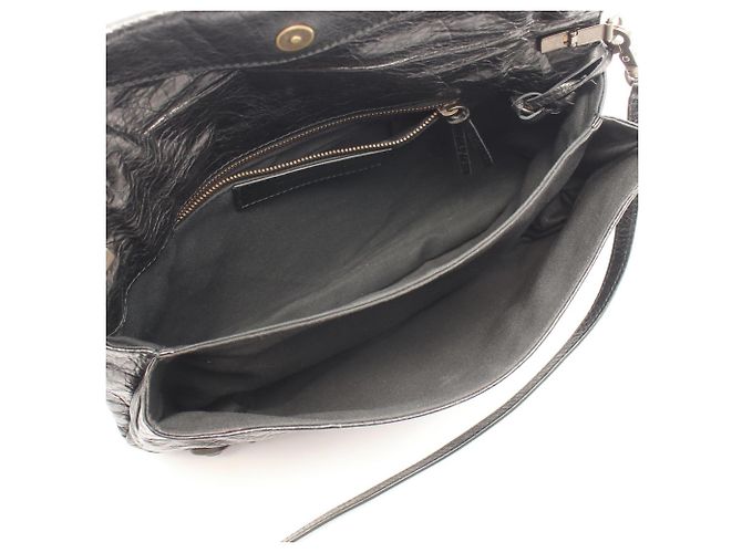 Borsa a tracolla Balenciaga Classic Envelope Nero - vista 3