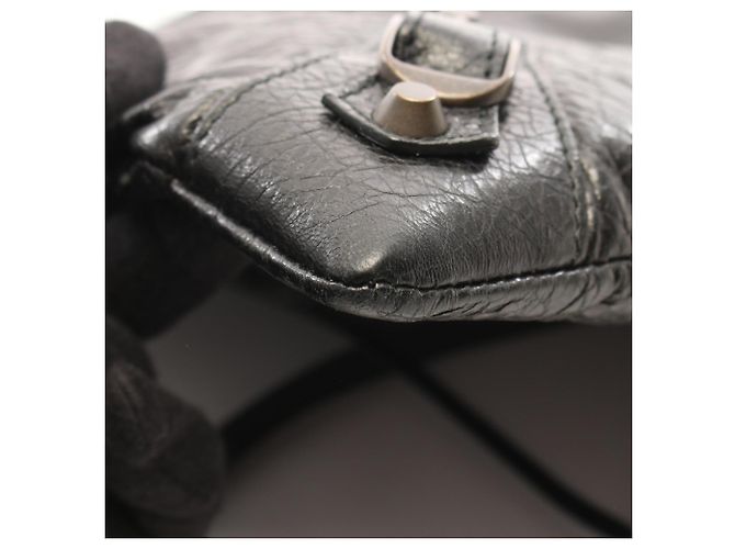 Borsa a tracolla Balenciaga Classic Envelope Nero - vista 5