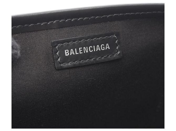 Borsa Balenciaga Cabas XS Navy Nero Crudo - vista 4