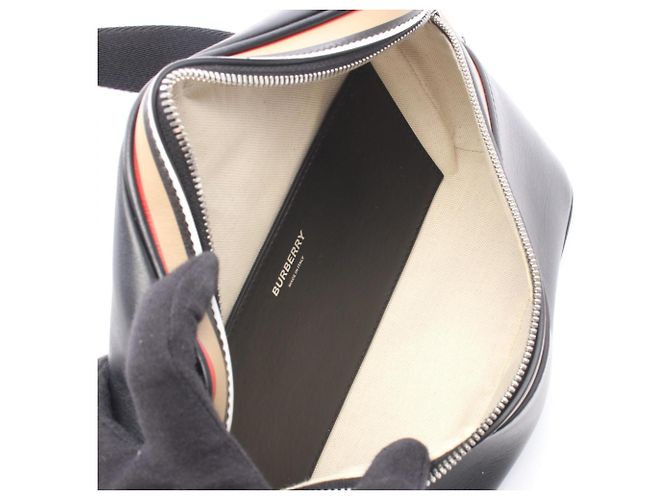 Marsupio e borsa a mano in pelle Burberry Nero Multicolore Beige - vista 3