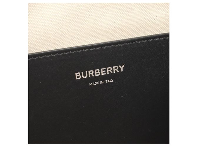 Marsupio e borsa a mano in pelle Burberry Nero Multicolore Beige - vista 4