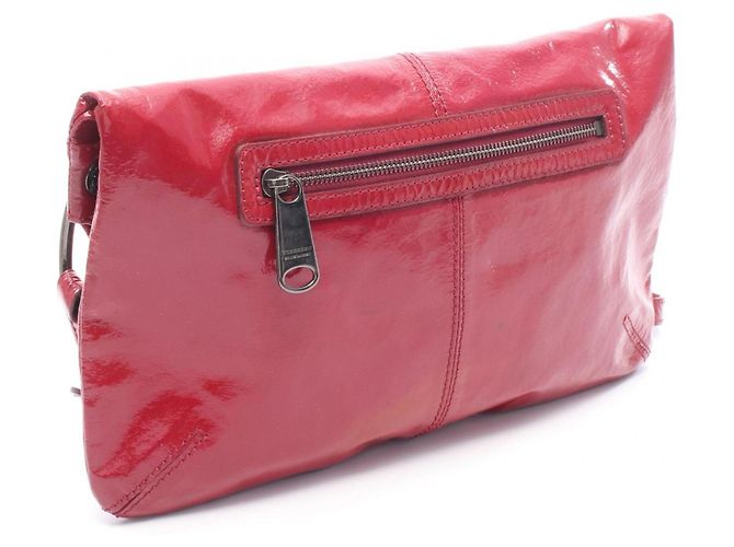 Borsa Burberry in pelle verniciata rossa Rosso - vista 2