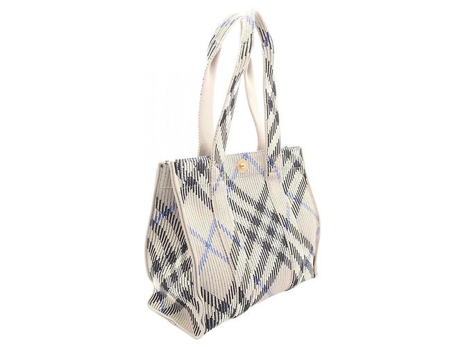 Burberry Stoff-Tote-Bag in Grau Multicolor Braun Mehrfarben - Ansicht 2