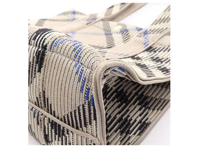 Burberry Stoff-Tote-Bag in Grau Multicolor Braun Mehrfarben - Ansicht 5