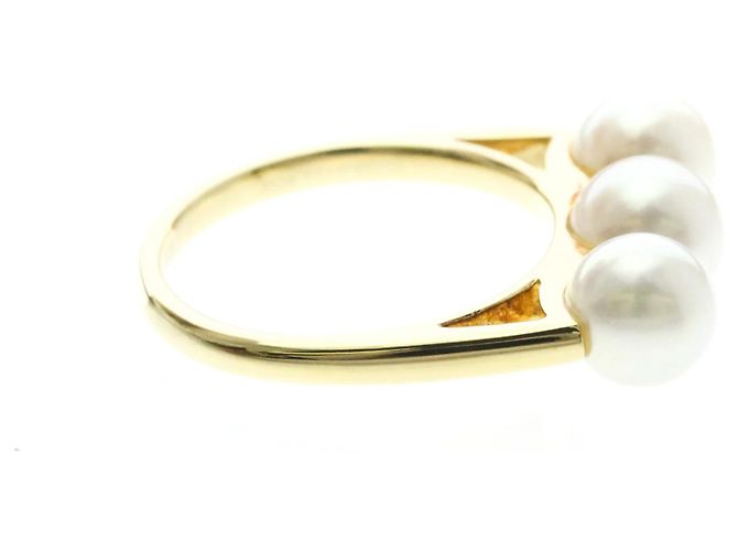 Anello Balance Era Pearl Band Tasaki D'oro - vista 4