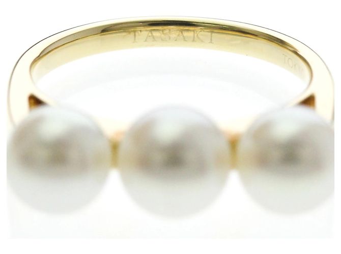 Anello Balance Era Pearl Band Tasaki D'oro - vista 5