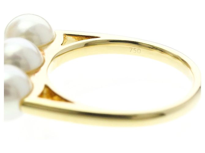 Anello Balance Era Pearl Band Tasaki D'oro - vista 6