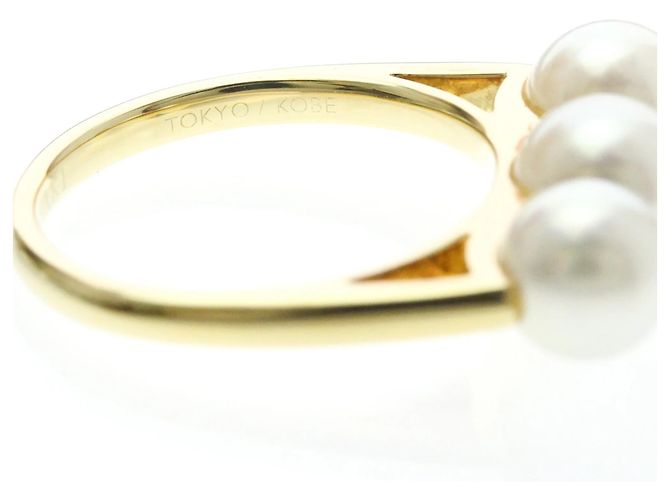Anello Balance Era Pearl Band Tasaki D'oro - vista 8