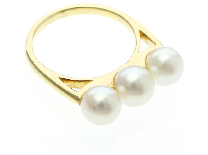 Anello Balance Era Pearl Band Tasaki D'oro - vista 9