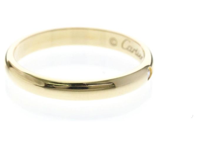 Cartier 1895 Ehering mit Diamant in 18K Gelbgold Golden - Ansicht 4