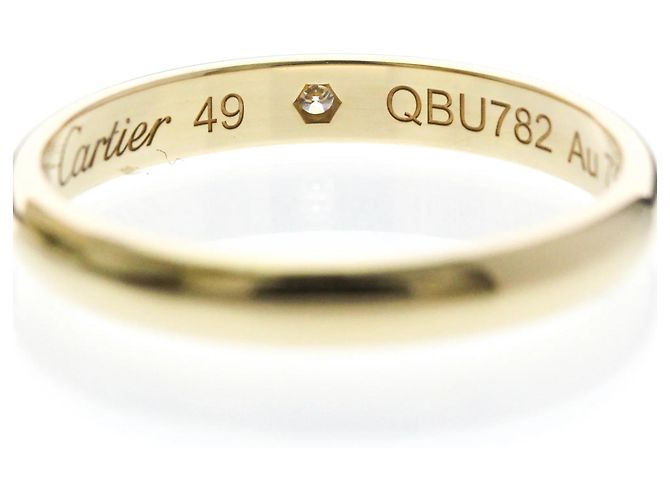 Cartier 1895 Ehering mit Diamant in 18K Gelbgold Golden - Ansicht 8