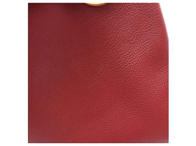 Zaino/Borsa Burberry in pelle rossa con coulisse Rosso - vista 10