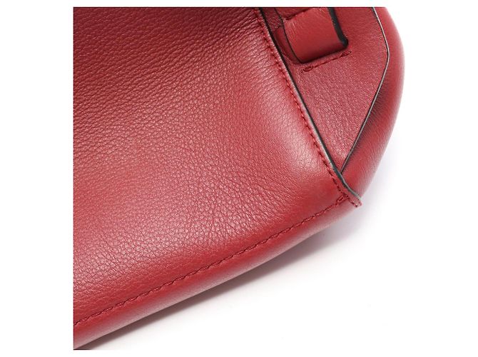 Zaino/Borsa Burberry in pelle rossa con coulisse Rosso - vista 12