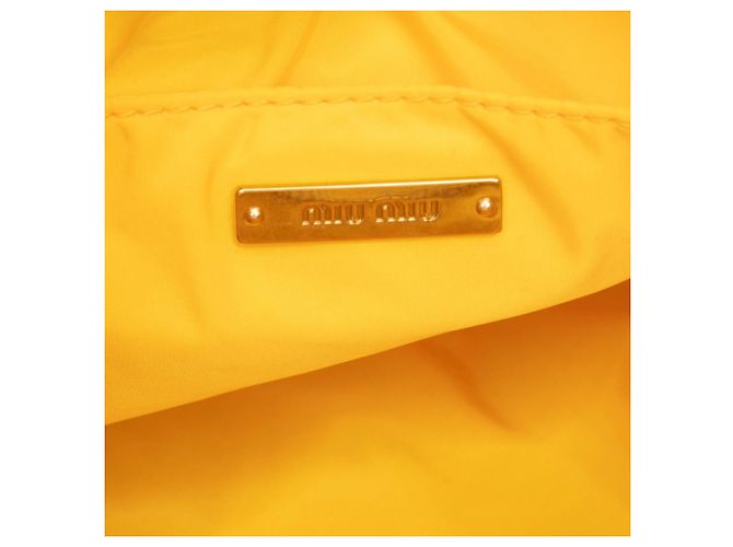 Miu Miu Matelassé Yellow Handtasche Gelb - Ansicht 5