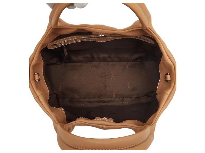 Borsa a mano Tod's 2-Way in pelle beige - vista 8