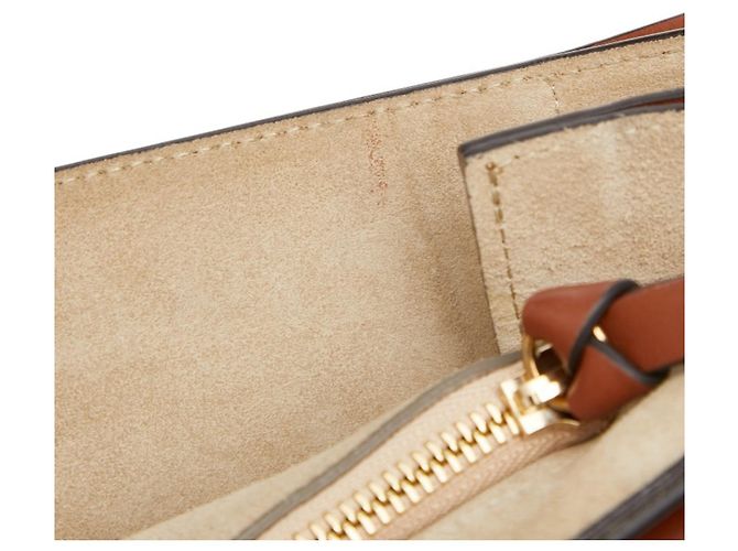 Bolso de mano Chloé Faye Medium Castaño - vista 8