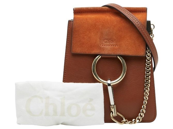 Borsa a tracolla Chloé Faye Small Marrone - vista 12
