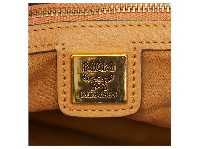 MCM Visetos Logogram Tote Bag Braun - Ansicht 10