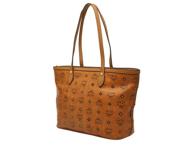 MCM Visetos Logogram Tote Bag Braun - Ansicht 2