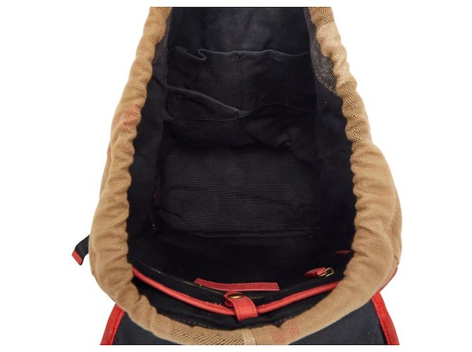 Burberry Check Backpack Multiple colors Beige - view 8