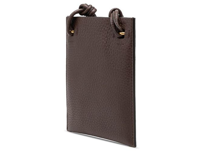 Borsa a tracolla mini Valentino Identity Marrone - vista 2