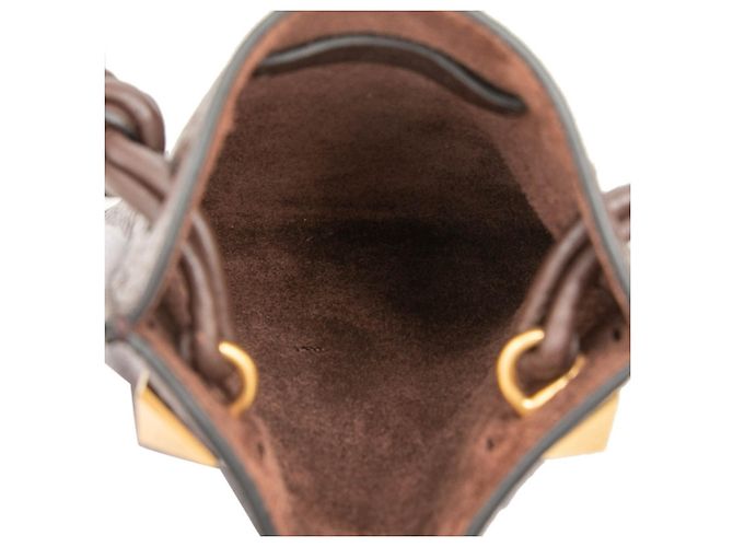 Borsa a tracolla mini Valentino Identity Marrone - vista 4