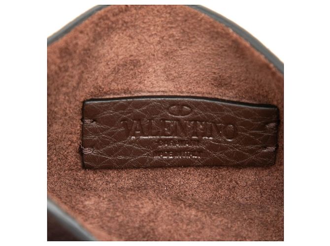Borsa a tracolla mini Valentino Identity Marrone - vista 5