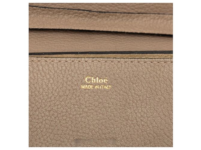 Bolsa de Ombro Chloé Drew Chain Bege - vista 5