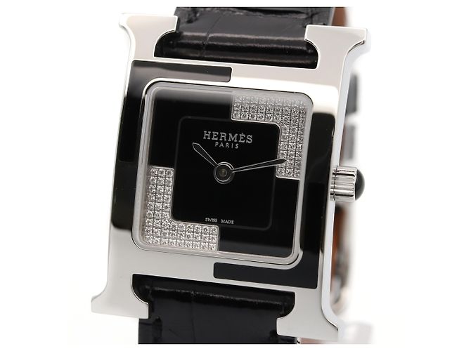 Reloj de pulsera Hermès H-Watch O Carre Small Diamond - vista 3