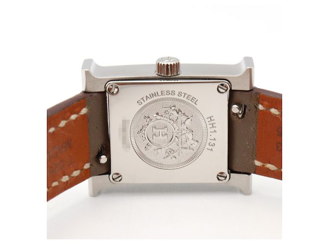 Hermès Hermes H-Watch Mini Armbanduhr Diamant-Lünette - Ansicht 6