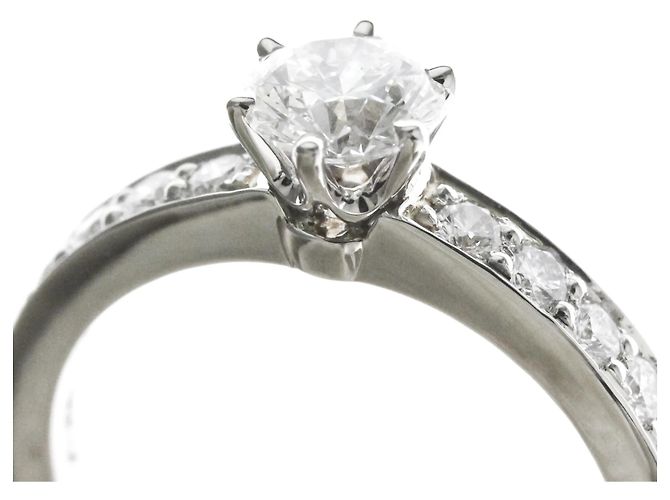 Autre Marque Anillo de compromiso Tiffany de diamantes Plata - vista 10