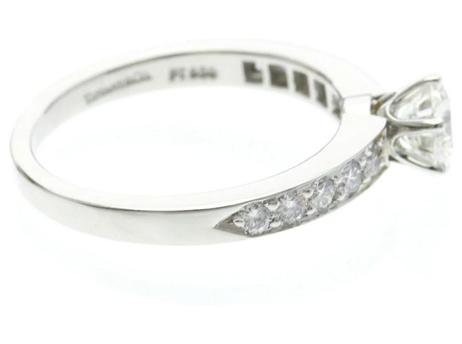 Autre Marque Anillo de compromiso Tiffany de diamantes Plata - vista 4