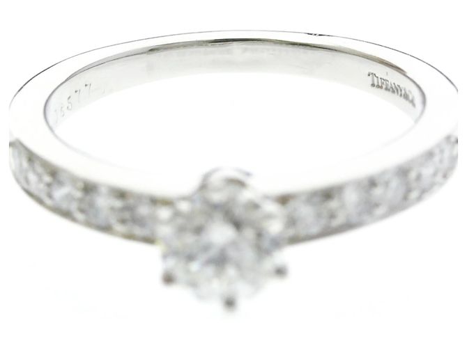 Autre Marque Anillo de compromiso Tiffany de diamantes Plata - vista 5