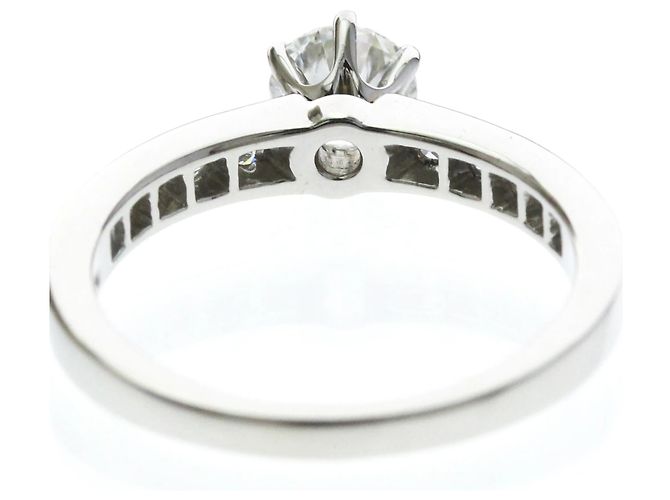 Autre Marque Anillo de compromiso Tiffany de diamantes Plata - vista 7