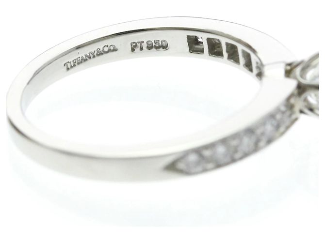 Autre Marque Anillo de compromiso Tiffany de diamantes Plata - vista 8