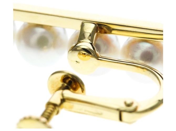 Orecchini a clip Tasaki Balance Plus Pearl Yellow Gold - vista 11