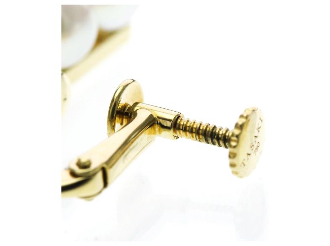 Orecchini a clip Tasaki Balance Plus Pearl Yellow Gold - vista 7