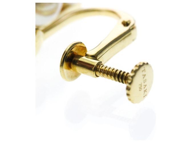 Orecchini a clip Tasaki Balance Plus Pearl Yellow Gold - vista 8