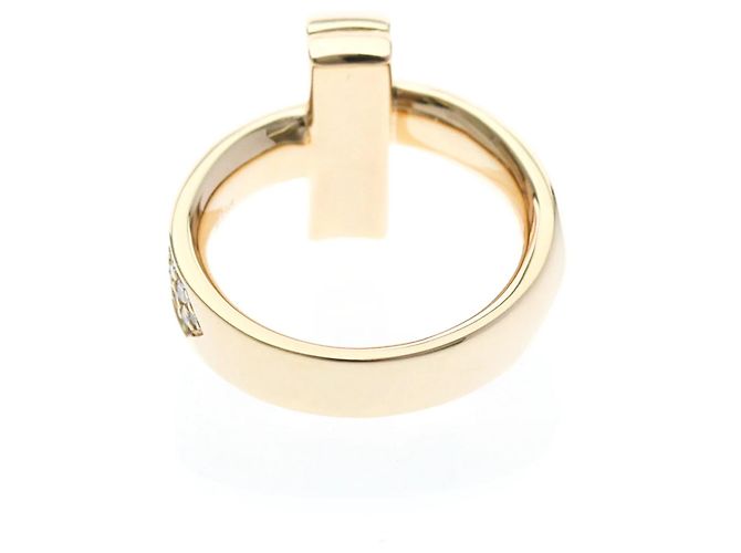 Autre Marque Tiffany T One Ring Breit mit Diamanten in Roségold Golden - Ansicht 3