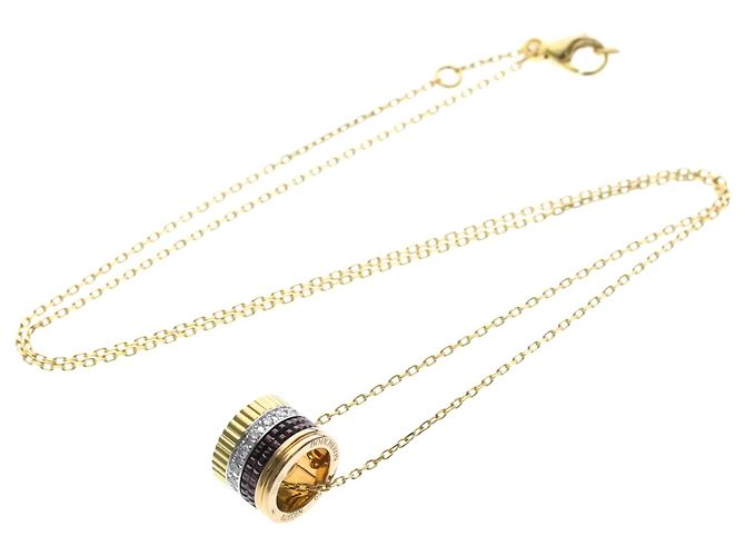 Colar com pingente Boucheron Quatre Classic Prata Dourado - vista 12