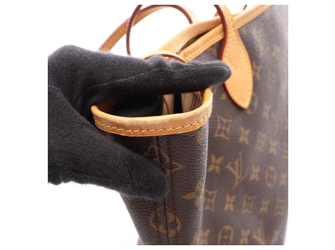 Louis Vuitton Neverfull MM Tote Bag Braun - Ansicht 11