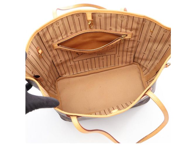 Louis Vuitton Neverfull MM Tote Bag Braun - Ansicht 3
