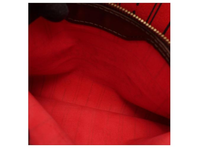 Sac Cabas Louis Vuitton Neverfull MM Marron Damier ebène - vue 13